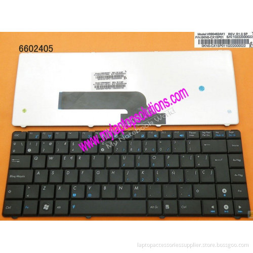 Laptop Keyboard Replacement For Asus K40 Black Sp V090462ak1 0kn0-cx1sp01 Notebook Keyboard